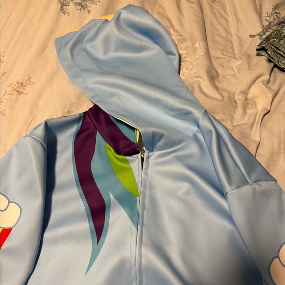 Women’s rainbow dash hoodie with front pockets - Picture 3 of 7